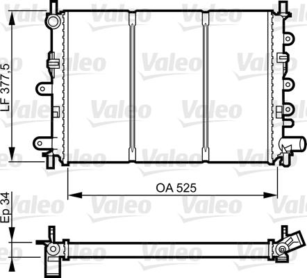 Valeo 730858 - Radiator, mühərrikin soyudulması furqanavto.az