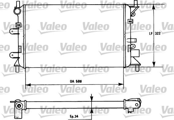 Valeo 730857 - Radiator, mühərrikin soyudulması furqanavto.az