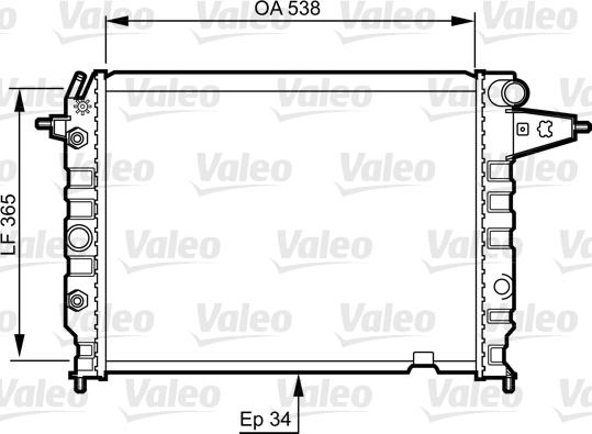 Valeo 730396 - Radiator, mühərrikin soyudulması furqanavto.az