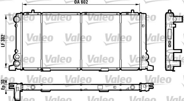 Valeo 730349 - Radiator, mühərrikin soyudulması furqanavto.az