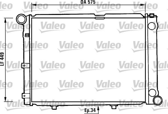 Valeo 730344 - Radiator, mühərrikin soyudulması furqanavto.az