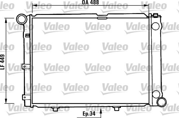 Valeo 730343 - Radiator, mühərrikin soyudulması furqanavto.az