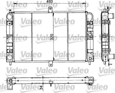 Valeo 730317 - Radiator, mühərrikin soyudulması furqanavto.az