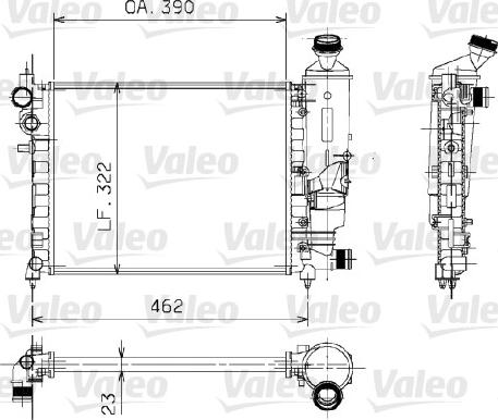 Valeo 730372 - Radiator, mühərrikin soyudulması furqanavto.az