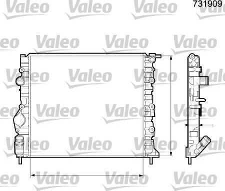 Valeo 731909 - Radiator, mühərrikin soyudulması furqanavto.az