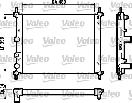 Valeo 731981 - Radiator, mühərrikin soyudulması furqanavto.az