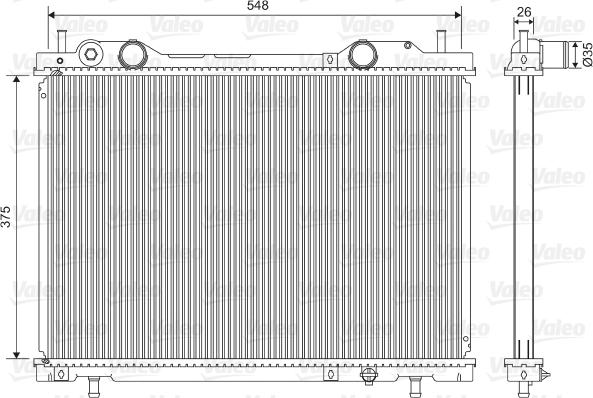 Valeo 731972 - Radiator, mühərrikin soyudulması furqanavto.az