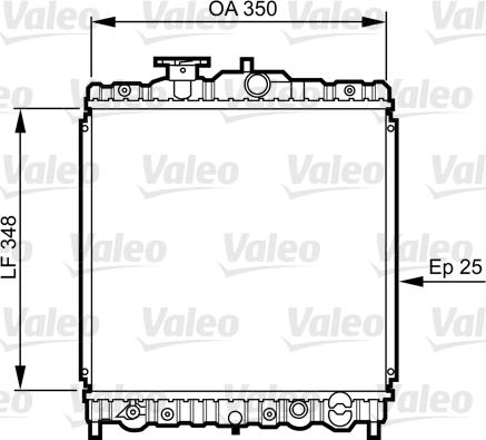 Valeo 731459 - Radiator, mühərrikin soyudulması furqanavto.az