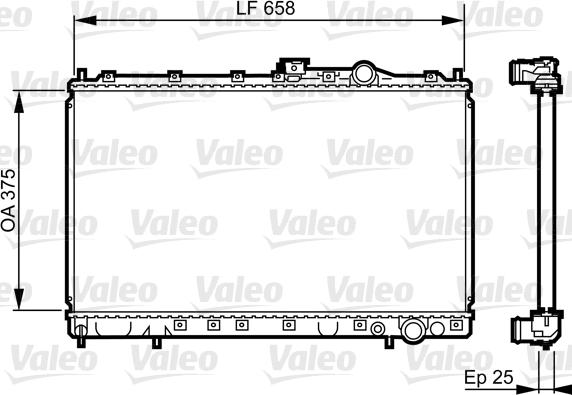 Valeo 731451 - Radiator, mühərrikin soyudulması furqanavto.az