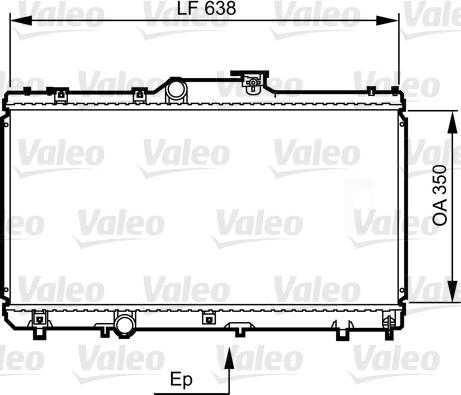 Valeo 731464 - Radiator, mühərrikin soyudulması furqanavto.az