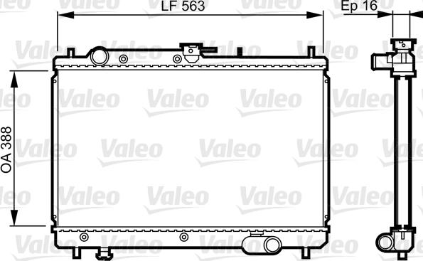 Valeo 731461 - Radiator, mühərrikin soyudulması furqanavto.az