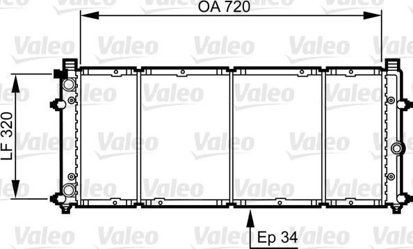 Valeo 731411 - Radiator, mühərrikin soyudulması furqanavto.az