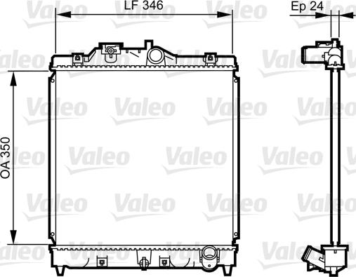 Valeo 731434 - Radiator, mühərrikin soyudulması furqanavto.az