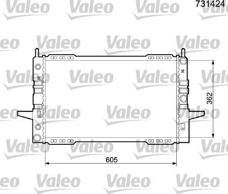 Valeo 731424 - Radiator, mühərrikin soyudulması furqanavto.az