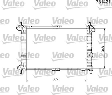 Valeo 731421 - Radiator, mühərrikin soyudulması furqanavto.az