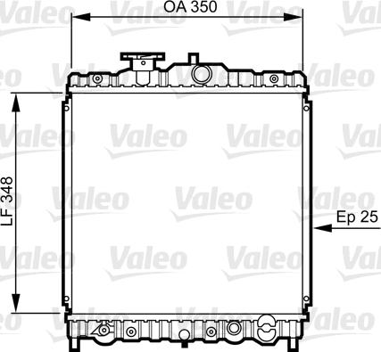 Valeo 731474 - Radiator, mühərrikin soyudulması furqanavto.az