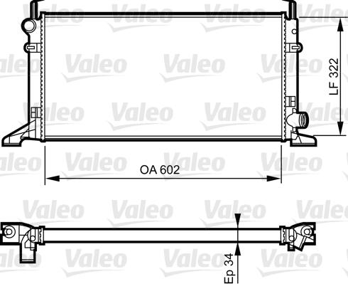 Valeo 731594 - Radiator, mühərrikin soyudulması furqanavto.az