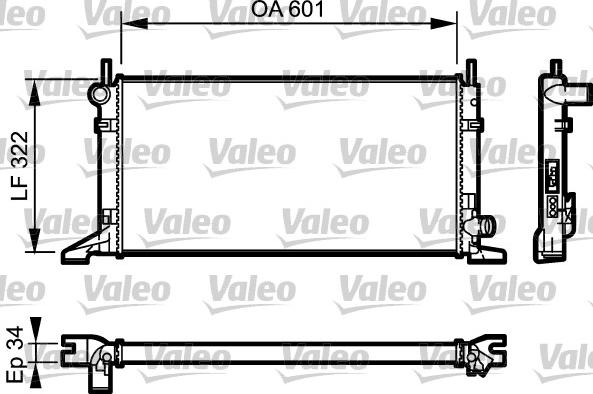 Valeo 731595 - Radiator, mühərrikin soyudulması furqanavto.az