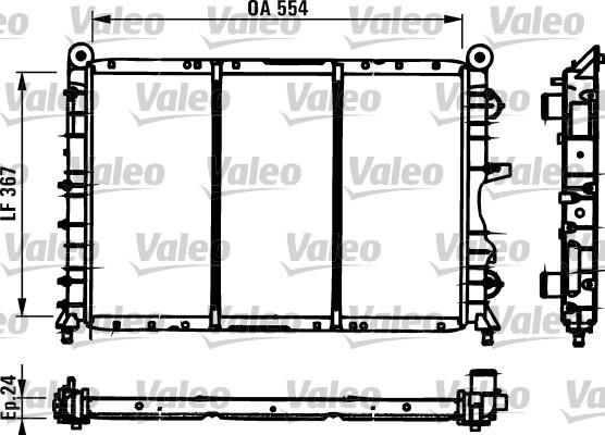 Valeo 731590 - Radiator, mühərrikin soyudulması furqanavto.az