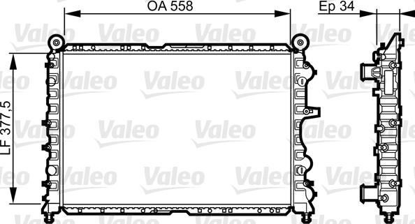 Valeo 731592 - Radiator, mühərrikin soyudulması furqanavto.az