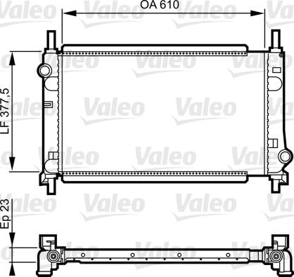 Valeo 731550 - Radiator, mühərrikin soyudulması furqanavto.az