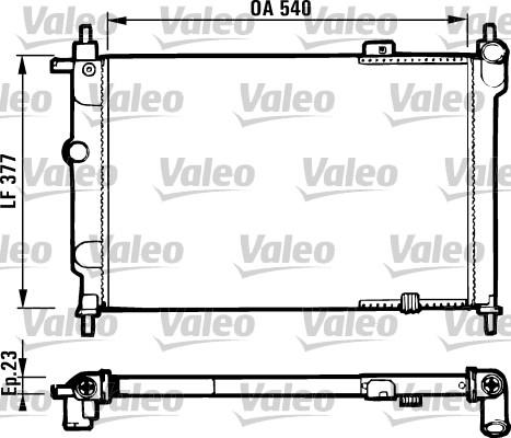 Valeo 731551 - Radiator, mühərrikin soyudulması furqanavto.az