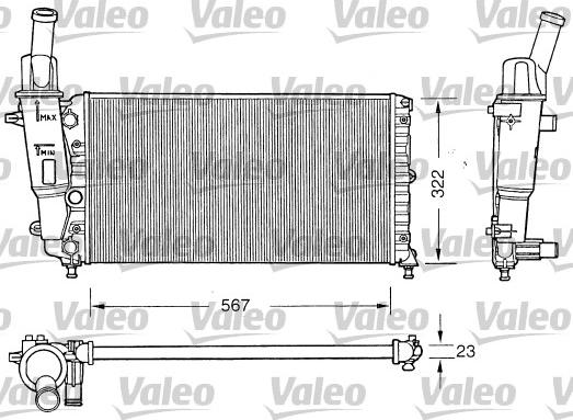 Valeo 731558 - Radiator, mühərrikin soyudulması furqanavto.az