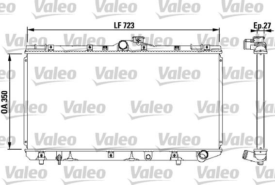 Valeo 731568 - Radiator, mühərrikin soyudulması furqanavto.az