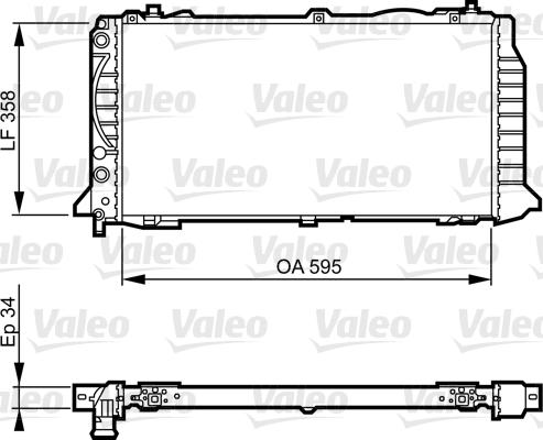 Valeo 731501 - Radiator, mühərrikin soyudulması furqanavto.az