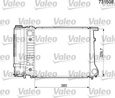 Valeo 731508 - Radiator, mühərrikin soyudulması furqanavto.az