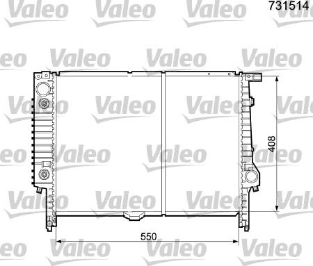Valeo 731514 - Radiator, mühərrikin soyudulması furqanavto.az