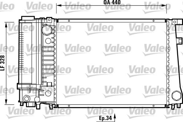 Valeo 731510 - Radiator, mühərrikin soyudulması furqanavto.az