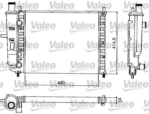 Valeo 731582 - Radiator, mühərrikin soyudulması furqanavto.az