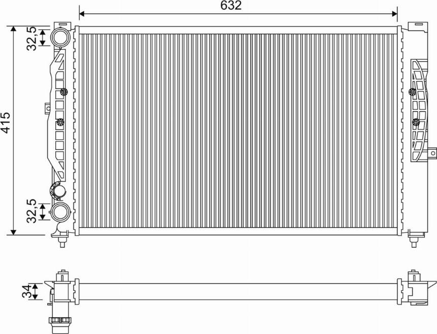 Valeo 731537 - Radiator, mühərrikin soyudulması furqanavto.az