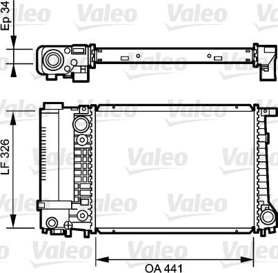 Valeo 731520 - Radiator, mühərrikin soyudulması furqanavto.az