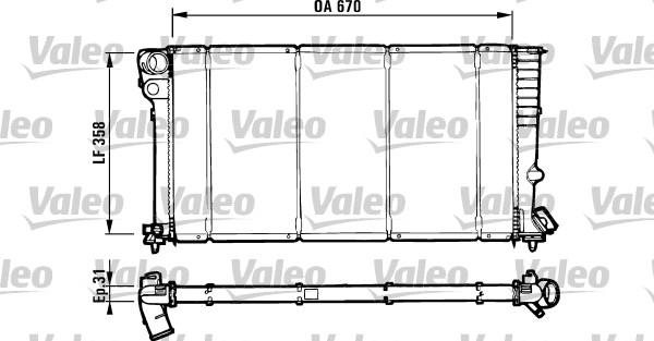 Valeo 731571 - Radiator, mühərrikin soyudulması furqanavto.az