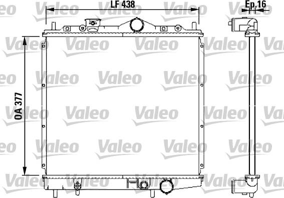 Valeo 731647 - Radiator, mühərrikin soyudulması furqanavto.az