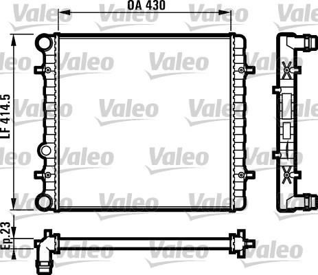 Valeo 731607 - Radiator, mühərrikin soyudulması furqanavto.az