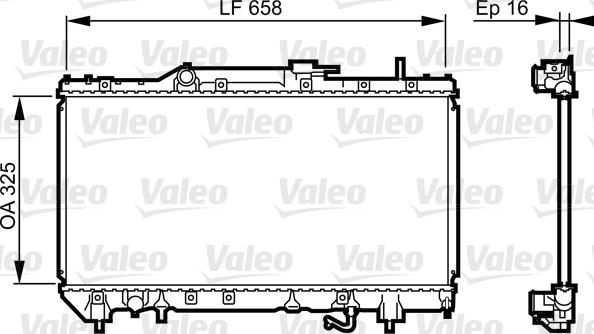 Valeo 731685 - Radiator, mühərrikin soyudulması furqanavto.az