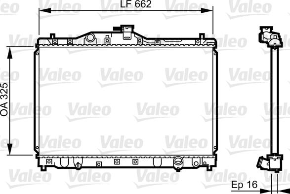 Valeo 731630 - Radiator, mühərrikin soyudulması furqanavto.az