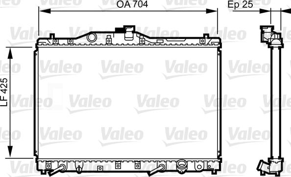 Valeo 731629 - Radiator, mühərrikin soyudulması furqanavto.az