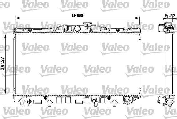 Valeo 731095 - Radiator, mühərrikin soyudulması furqanavto.az