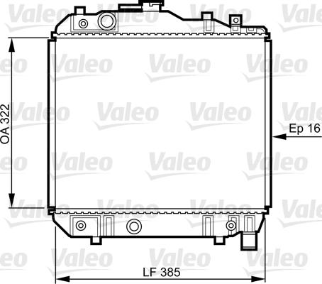 Valeo 731042 - Radiator, mühərrikin soyudulması furqanavto.az