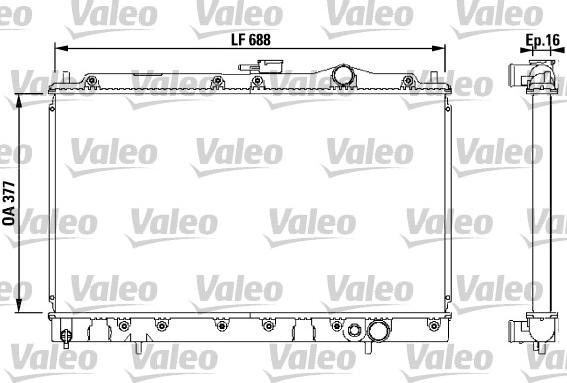 Valeo 731055 - Radiator, mühərrikin soyudulması furqanavto.az