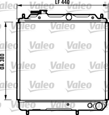 Valeo 731056 - Radiator, mühərrikin soyudulması furqanavto.az