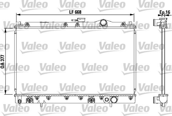 Valeo 731058 - Radiator, mühərrikin soyudulması furqanavto.az