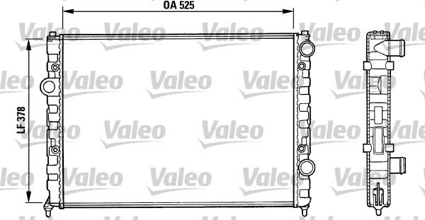 Valeo 731005 - Radiator, mühərrikin soyudulması furqanavto.az
