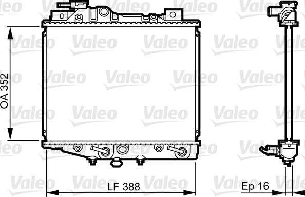 Valeo 731019 - Radiator, mühərrikin soyudulması furqanavto.az