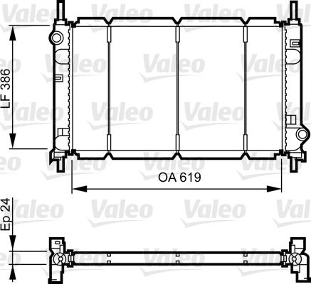 Valeo 731011 - Radiator, mühərrikin soyudulması furqanavto.az