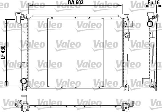 Valeo 731087 - Radiator, mühərrikin soyudulması furqanavto.az